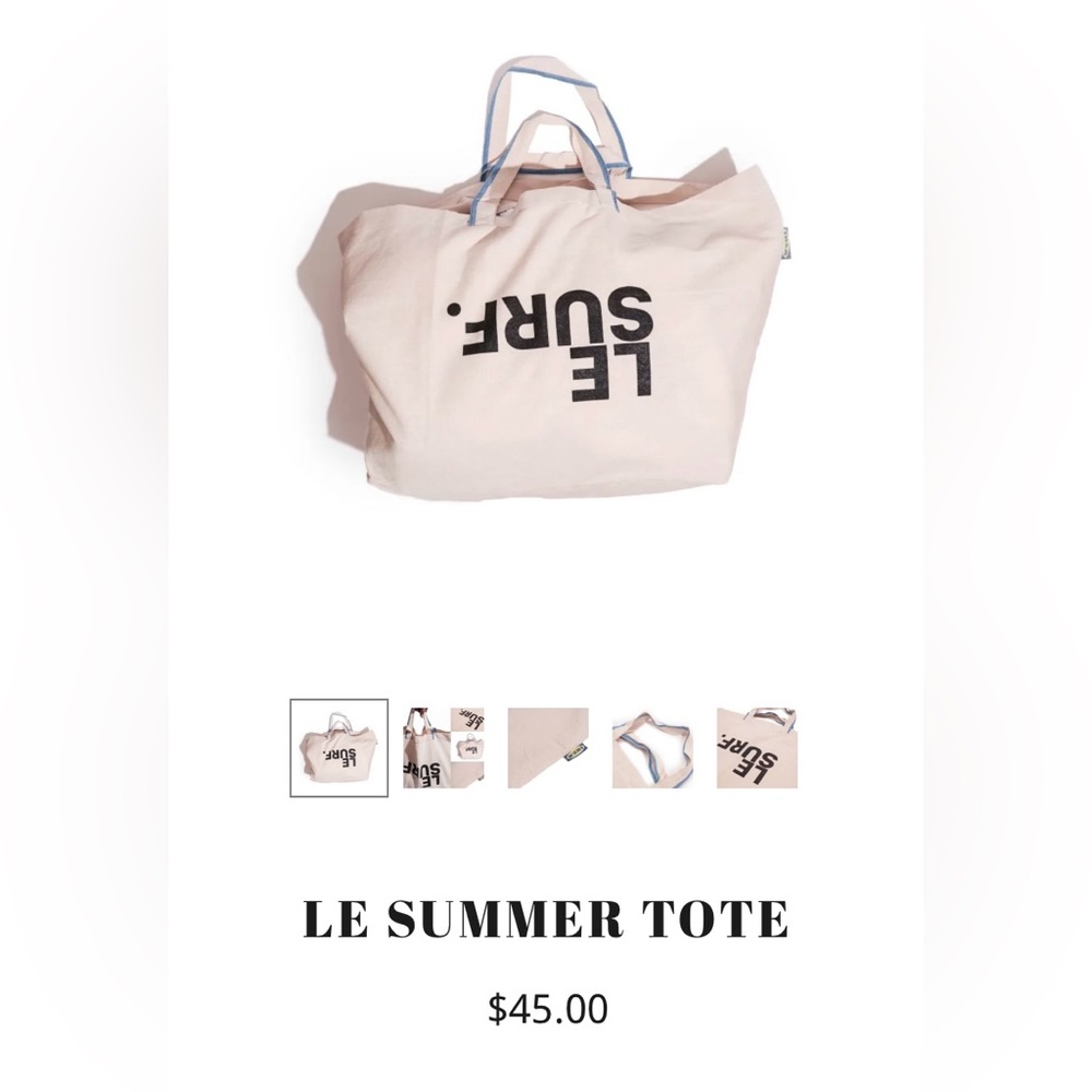 IKEA oversized canvas tote , Le Surf